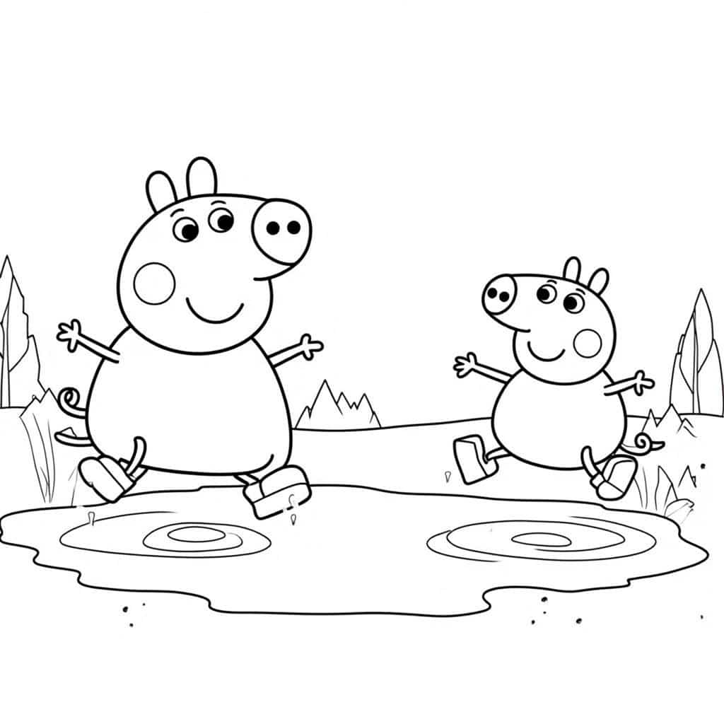 Peppa_and_George_jump_in_muddy_puddles