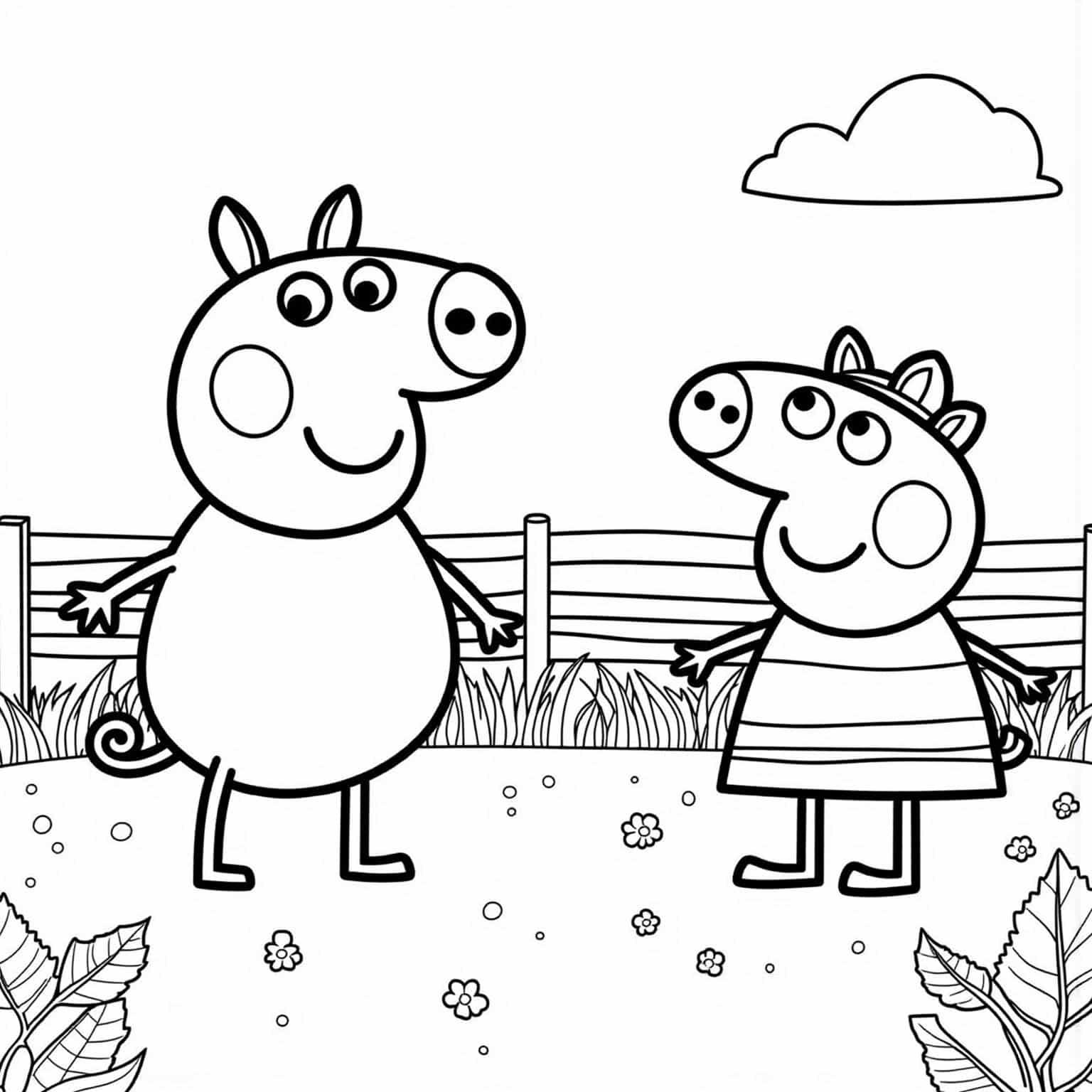 Peppa_and_George_visiting_a_farm