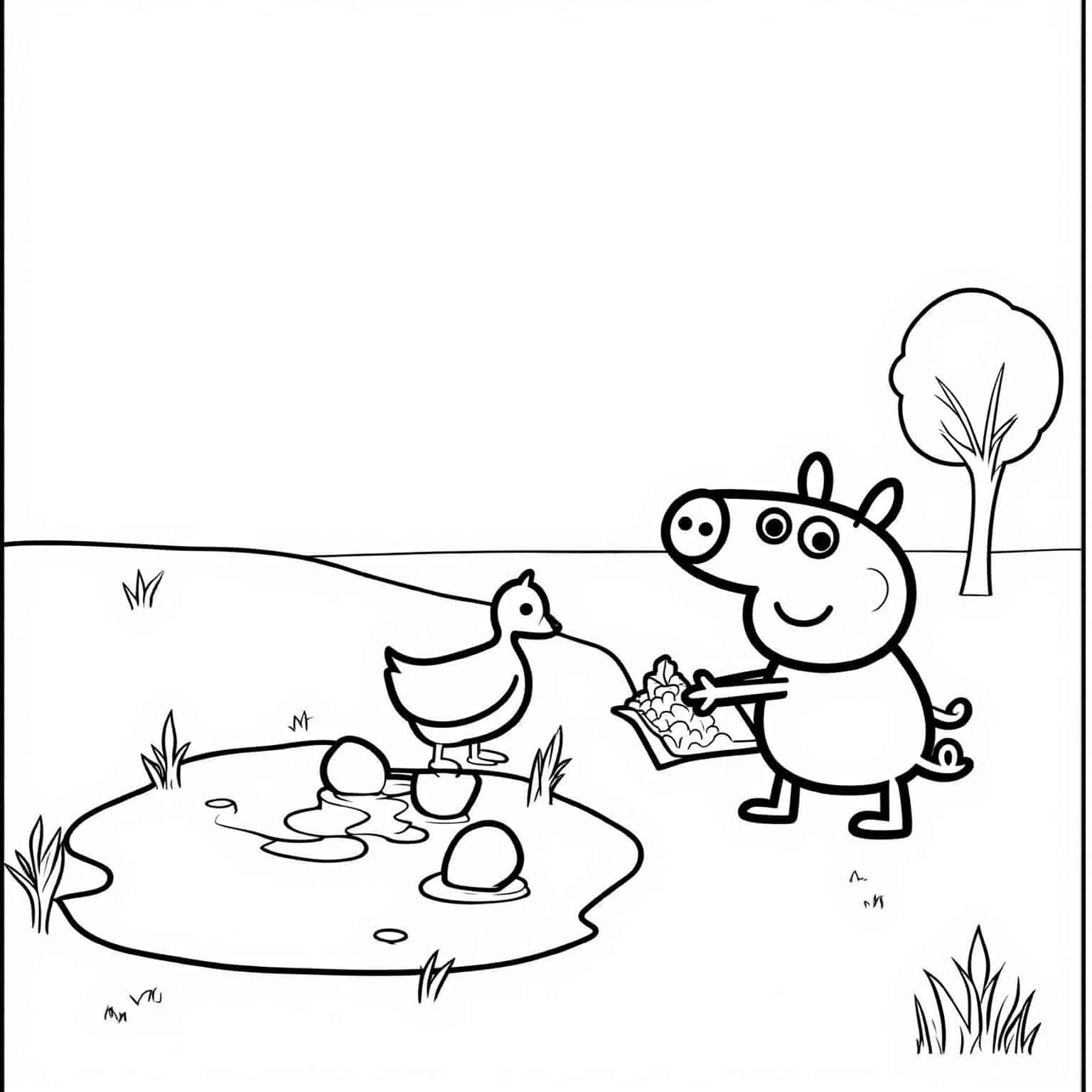 Peppa_feeding_ducks_at_the_pond