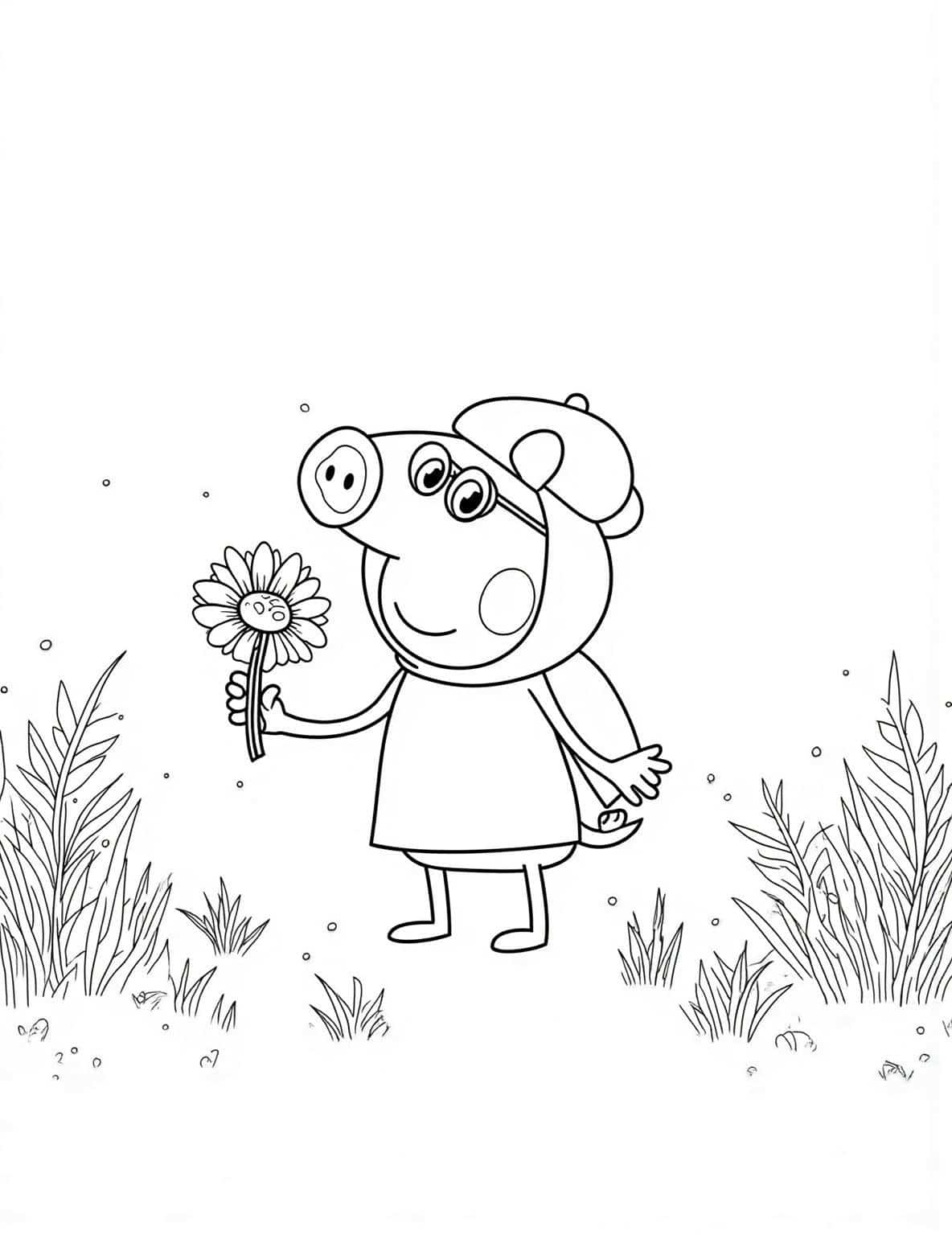 Peppa_picking_flowers_in_spring