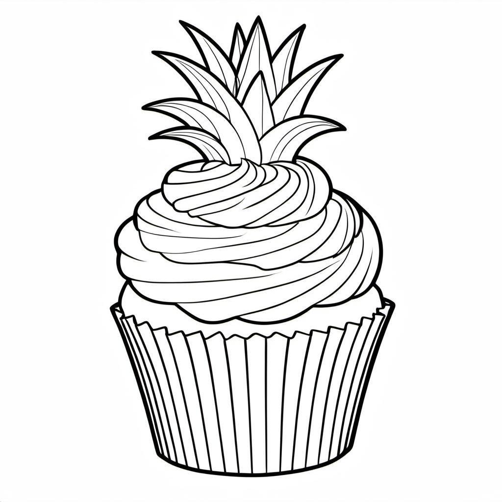 Pineapple_Coconut_Cupcake