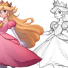 Popular Princess Peach Coloring Pages to Explore