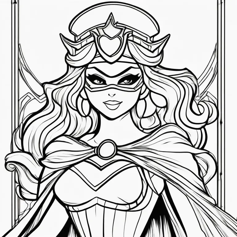 Princess_Peach_Dressed_as_a_Superhero_in_a_Cape_and_Mask