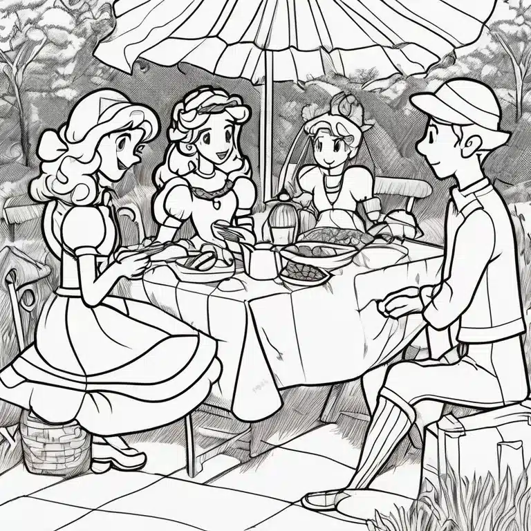 Princess_Peach_Enjoying_a_Picnic_with_Friends