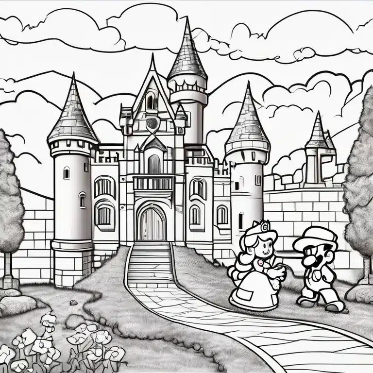 Princess_Peach_Exploring_a_Castle_with_Mario