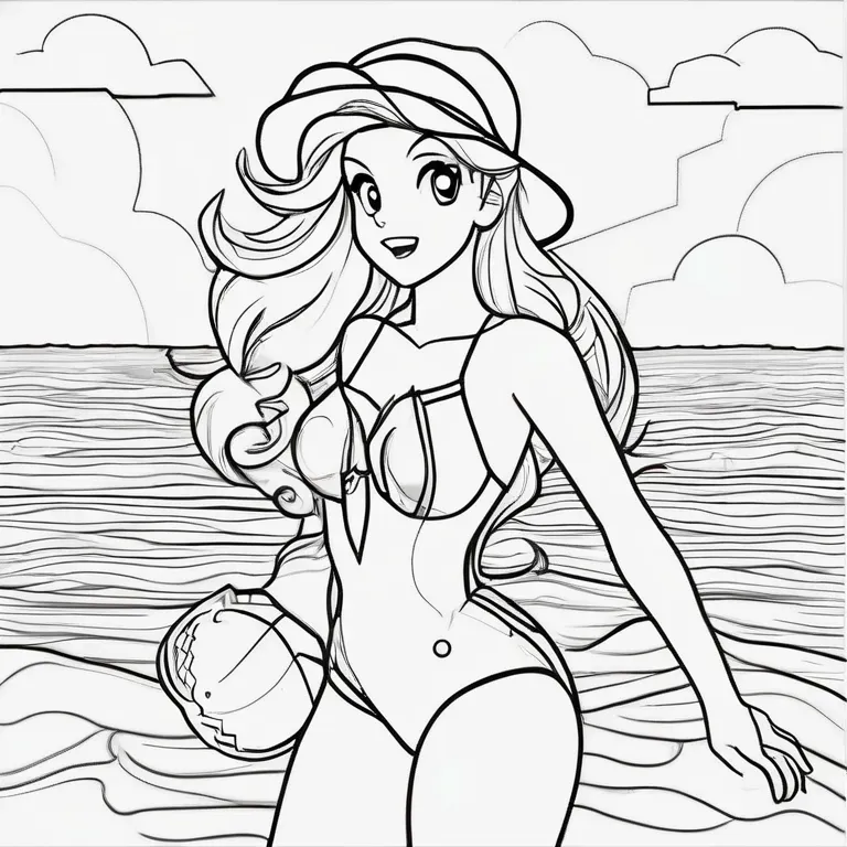 Princess_Peach_in_a_Swimsuit_for_a_Beach_Day