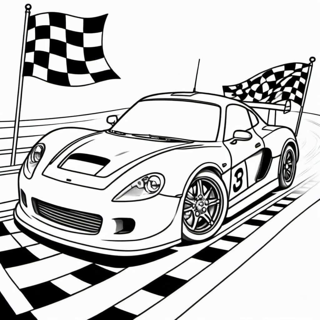 Race_Car_with_Checkered_Flag