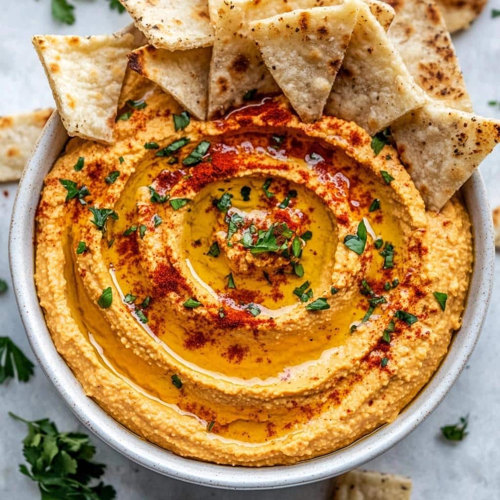 Roasted_Red_Pepper_Hummus_with_Pita_Chips