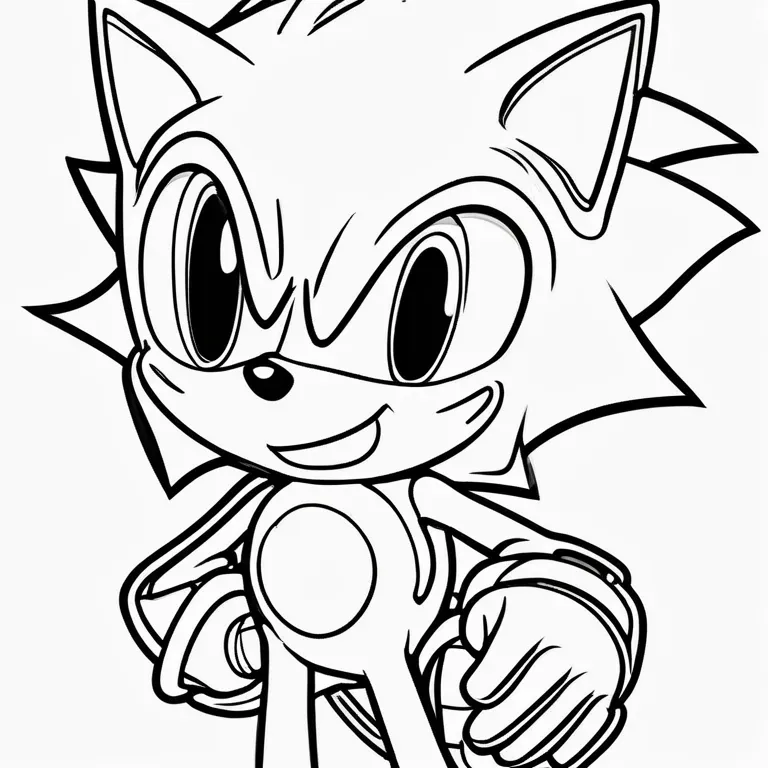 SMILING_SONIC_COLORING_PAGE