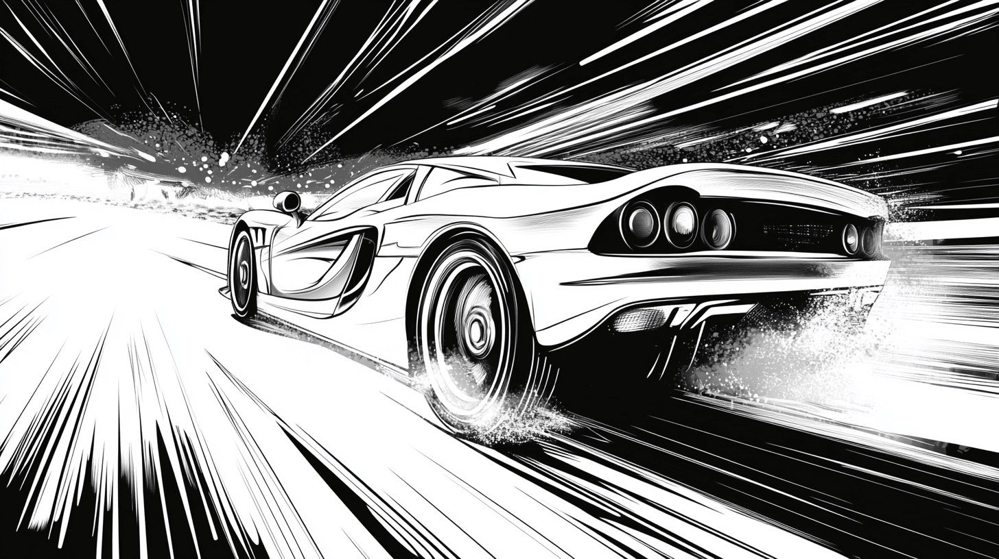 Supercar_Racing_Down_the_Highway