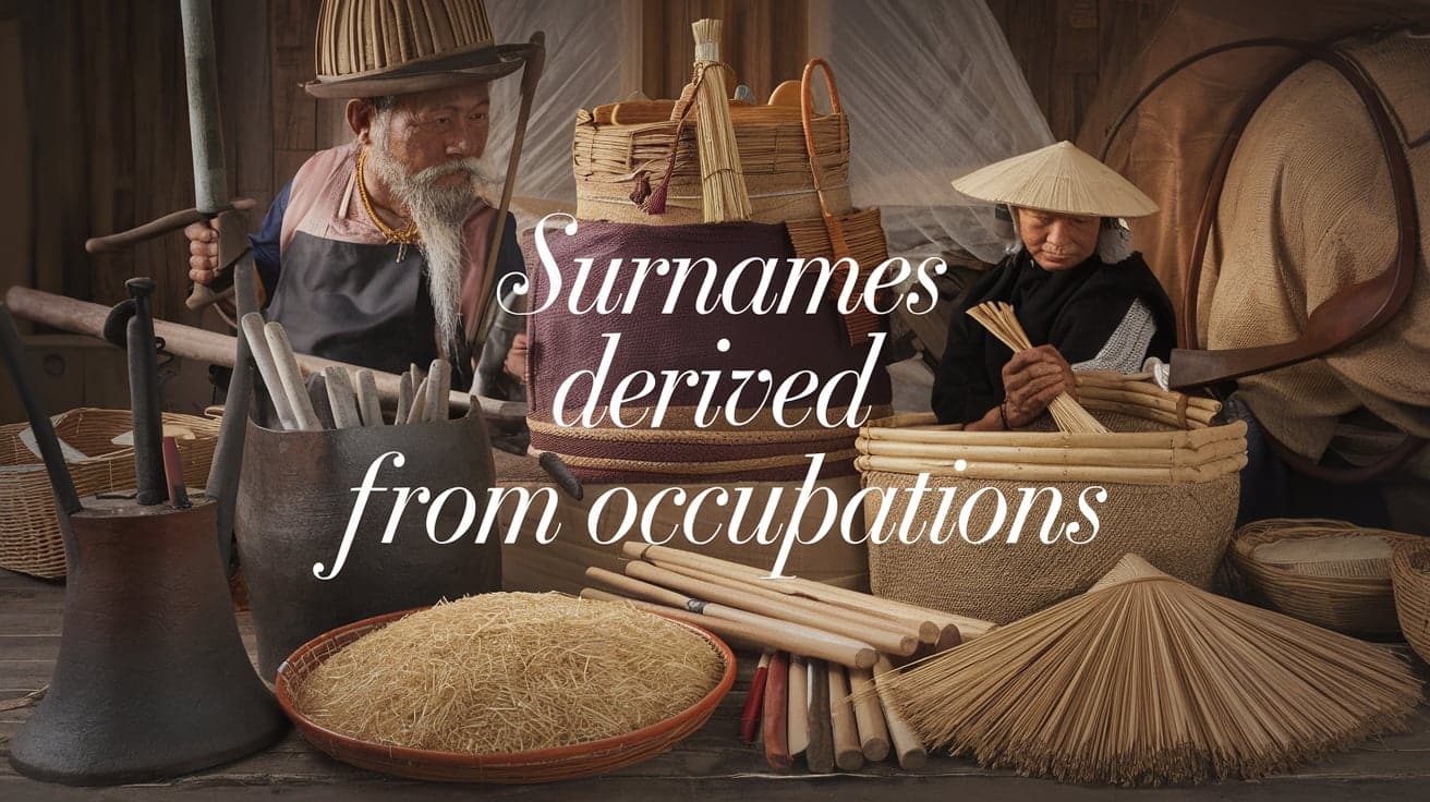 Surnames Derived from Occupations