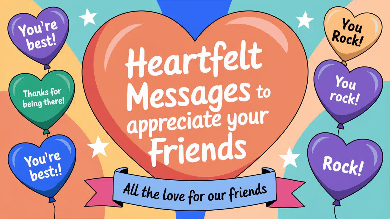 appreciation message to friends