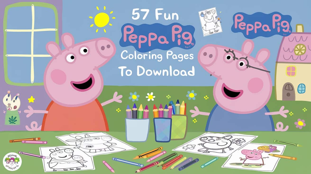 peppa pig coloring pages