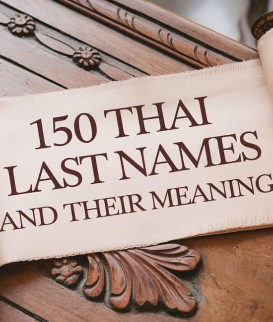 thai last names