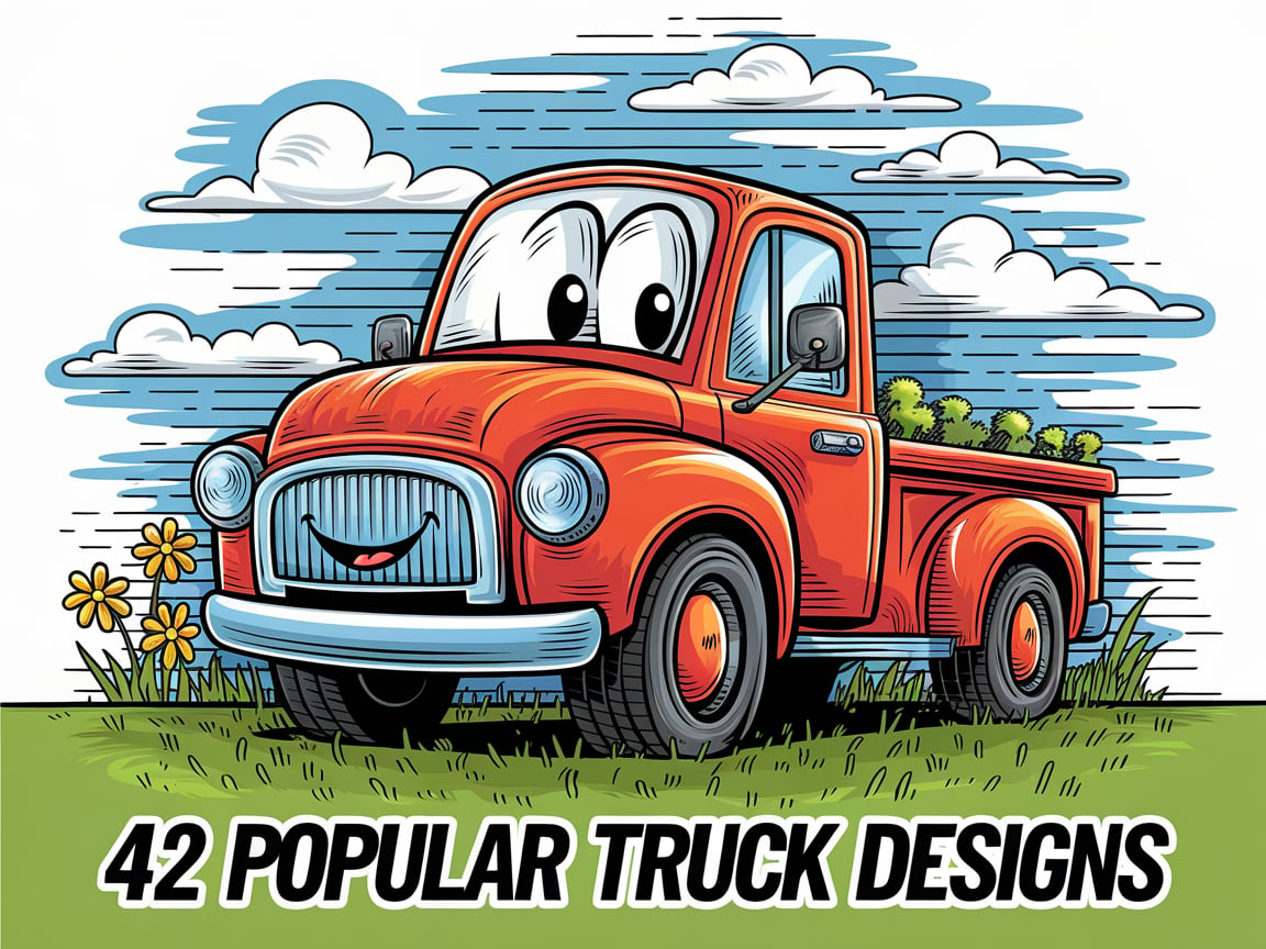 truck coloring page