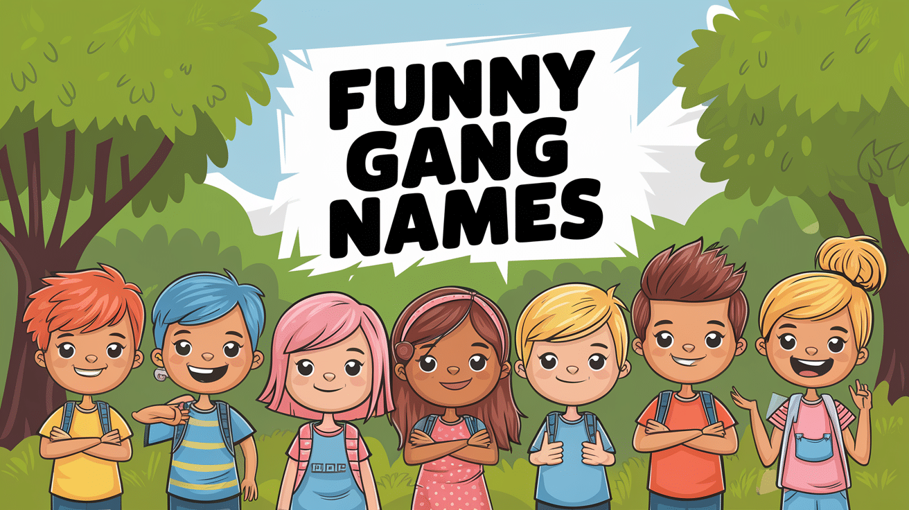 553 Funny Gang Names for Boys and Girls