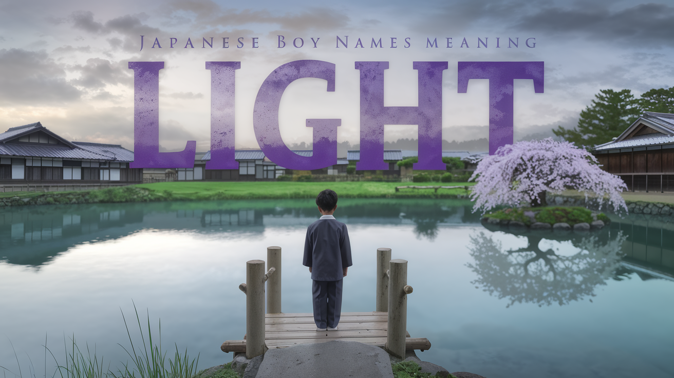 Great Japanese Boy Names Meaning Light