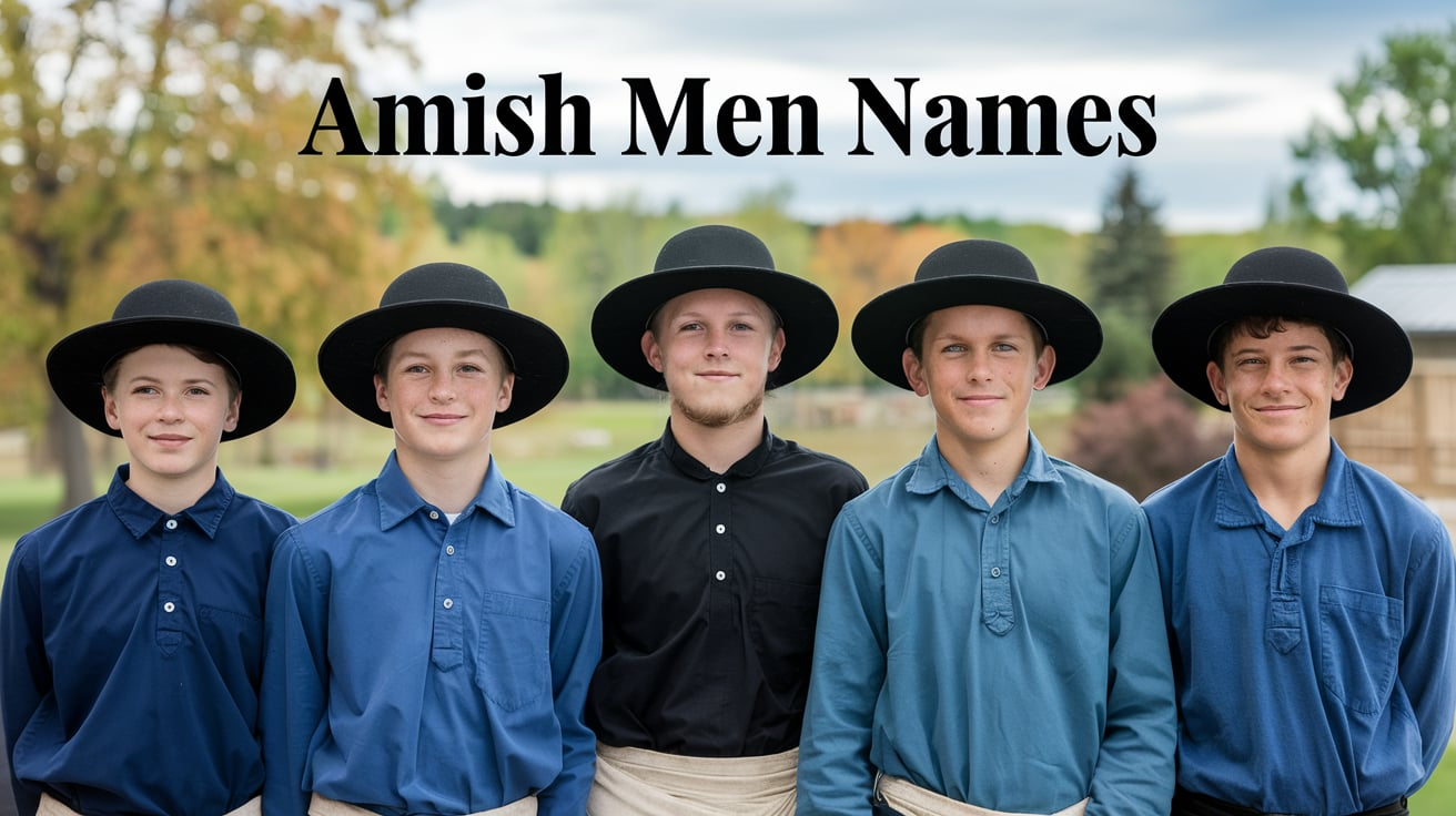 Timeless Amish Male Names For Modern Families