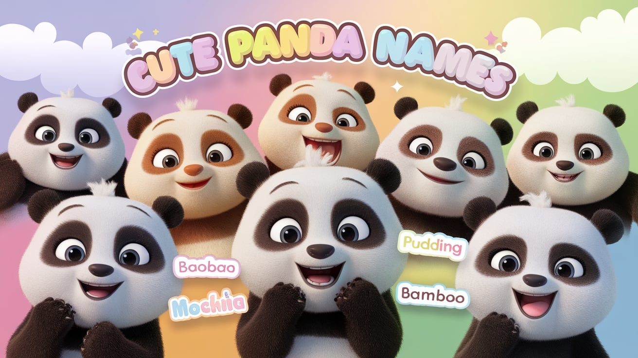 cute names for pandas