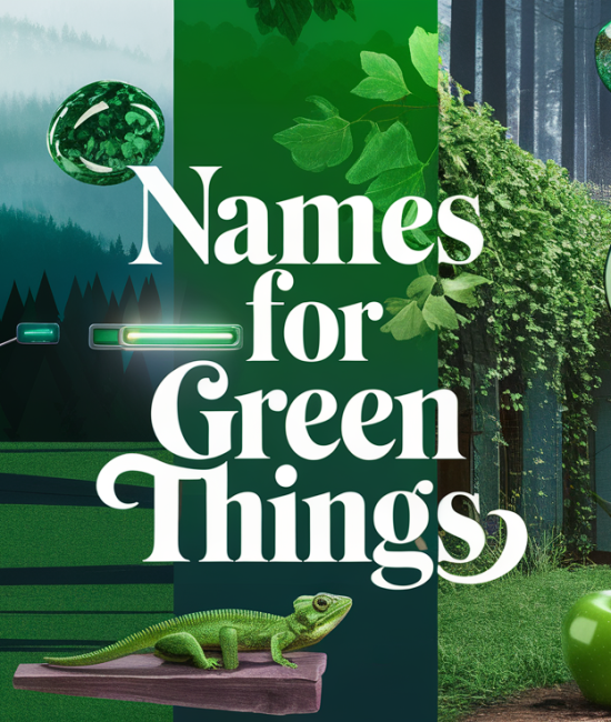 names for green things