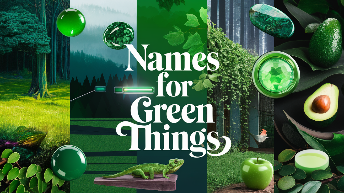 names for green things