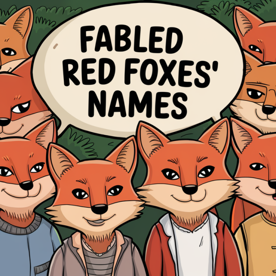 Red Foxes Names: for the Flame-Furred Tricksters