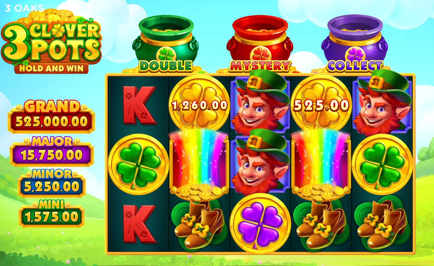 3 Clover Pots