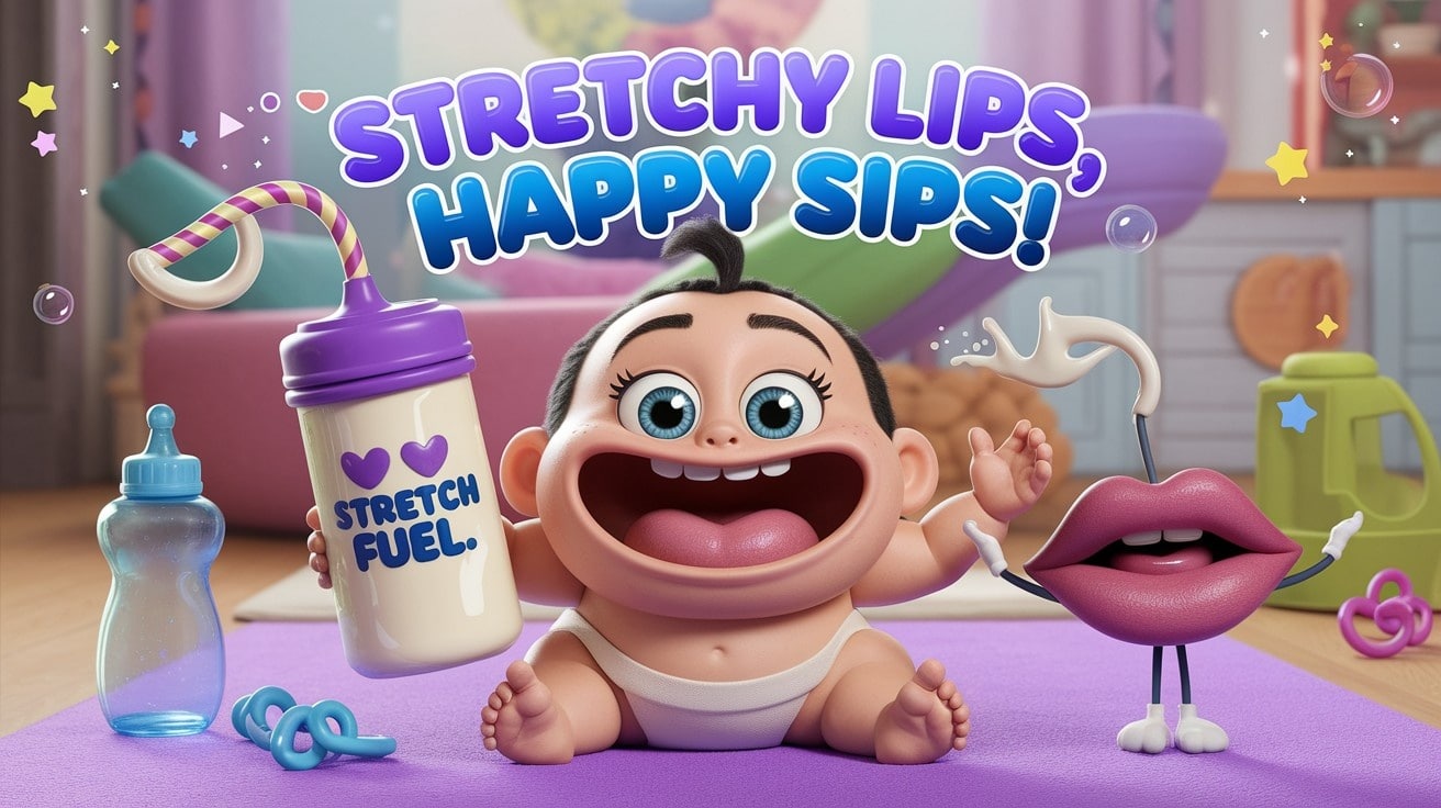 lip tie stretches