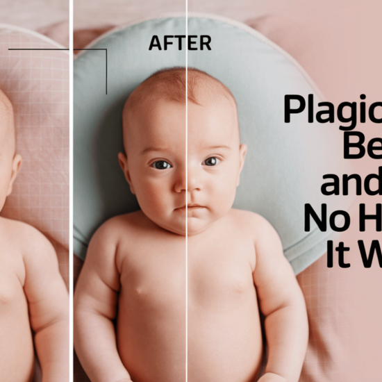 plagiocephaly before and after no helmet