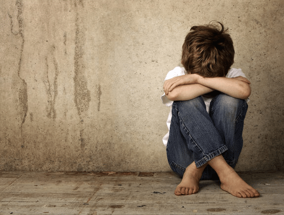 A kid feeling alone