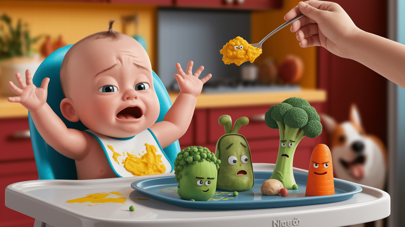 baby was eating solids now refuses