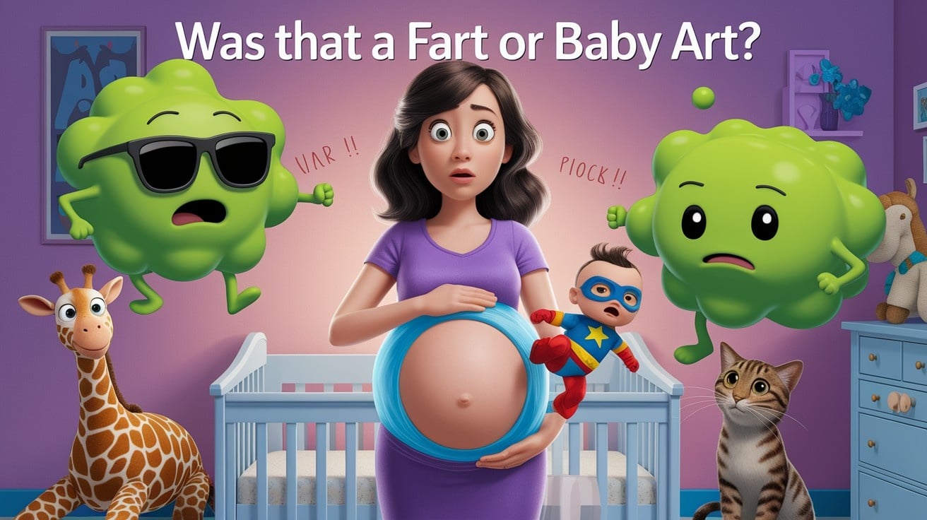 difference between gas bubbles and baby moving