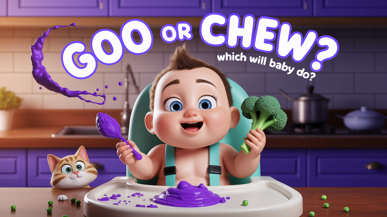 purees vs baby led weaning
