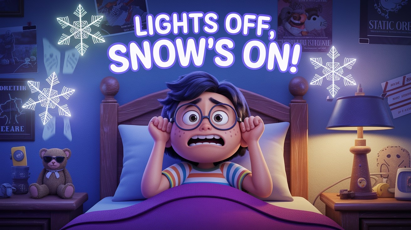 visual snow in the dark