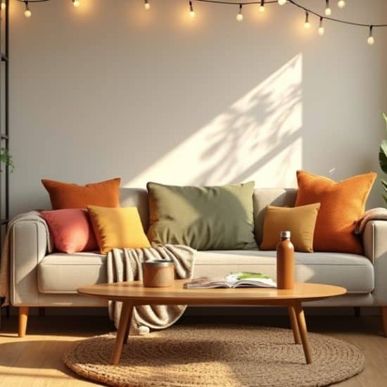 cosy living room with indoor plants and natural light decor