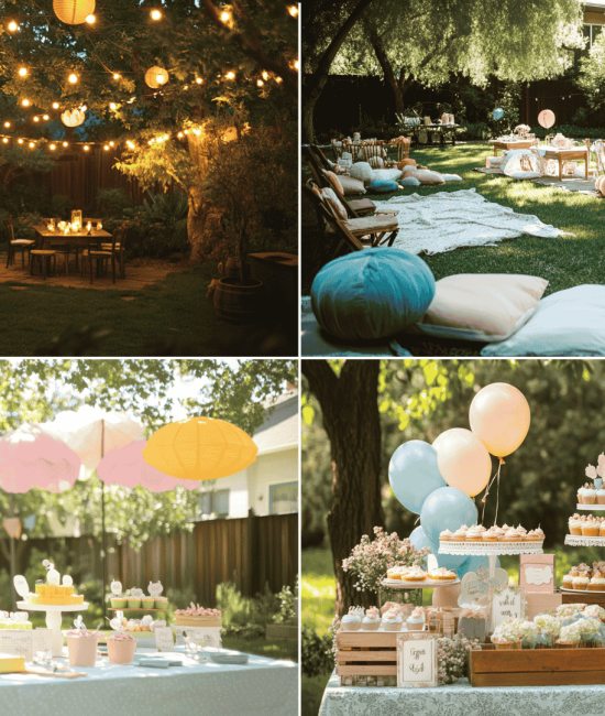 17 Low-Budget Backyard Baby Shower Decorations & Ideas