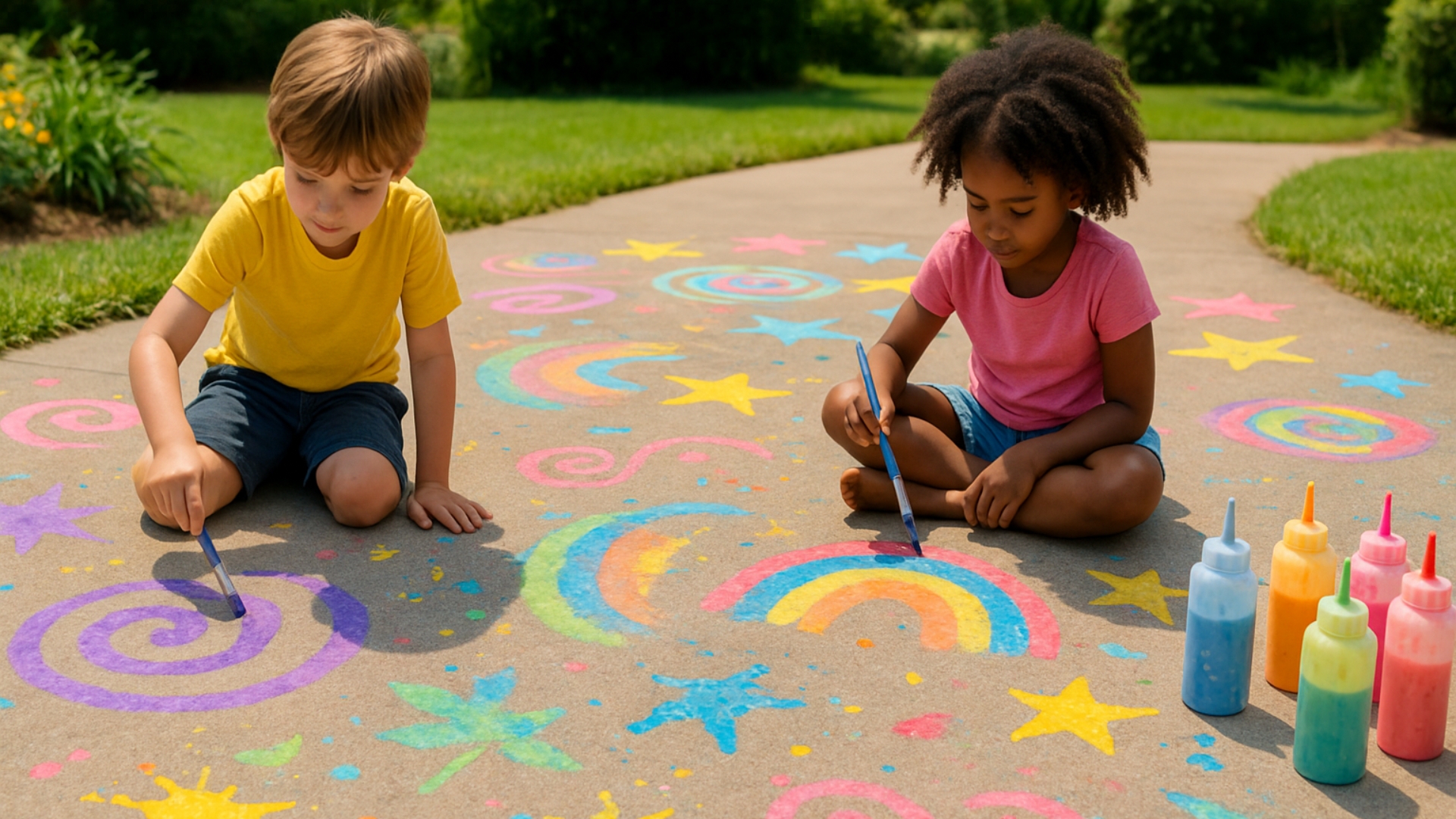 Easy DIY Sidewalk Chalk Paint: Summer Magic in Minutes