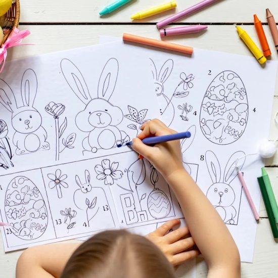 easter color by number