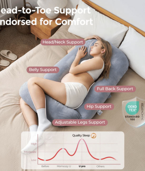 Sleep Better with Full Body Pregnancy Pillows: Comfort and Support for Every Trimester