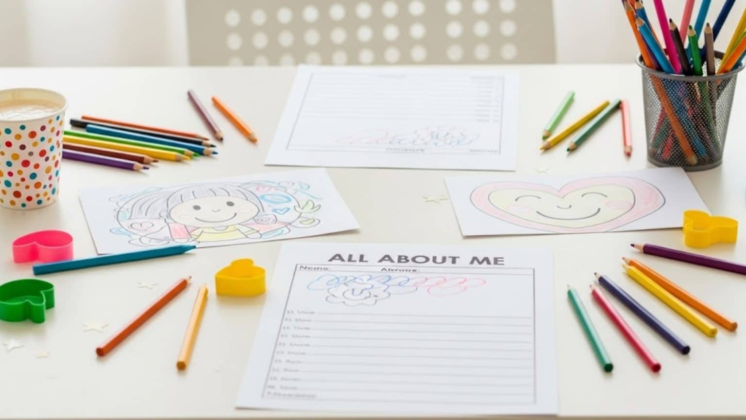 All About Me Activity Free Printable - All About Me Activity Free Printable Worksheets 1536x864 