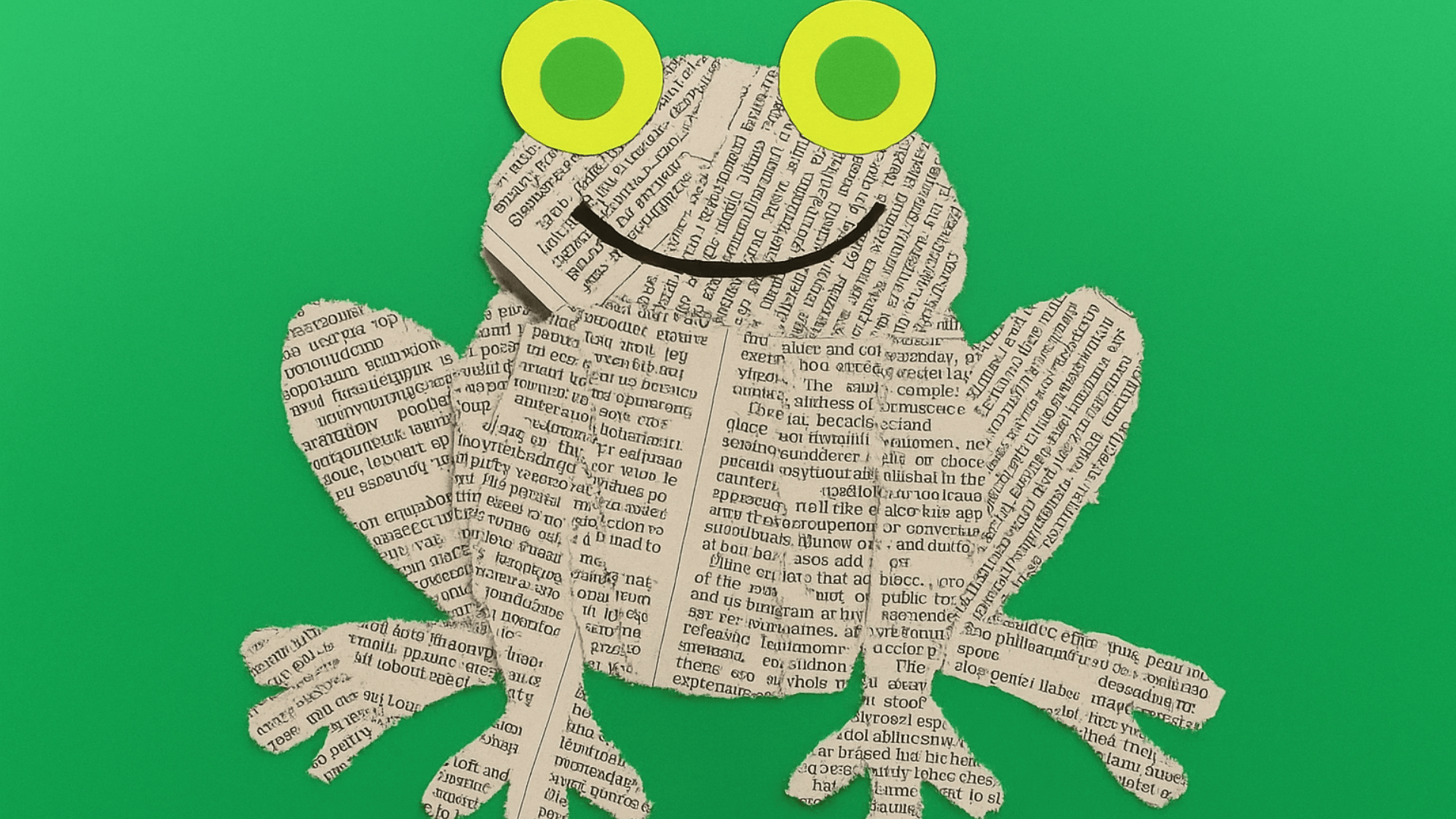 Newspaper_Frog_Collage