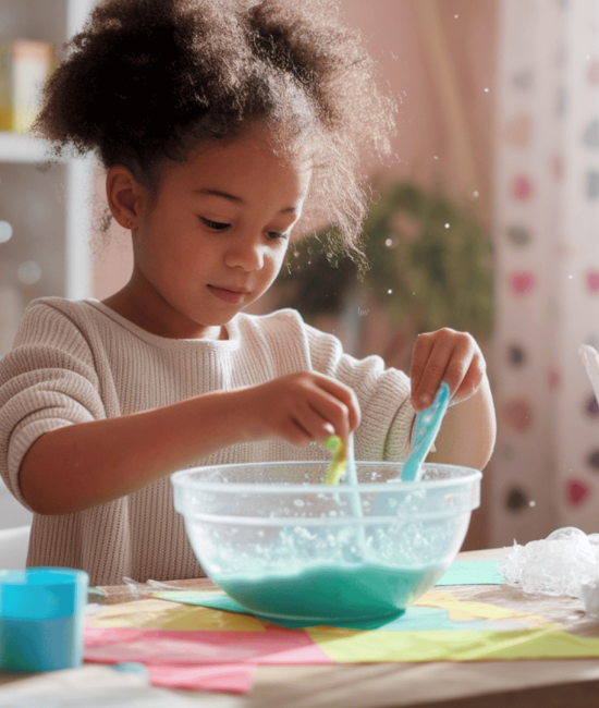 Stretchy Fun: Slime with Glue and Baking Soda Only