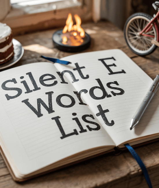 silent e words list